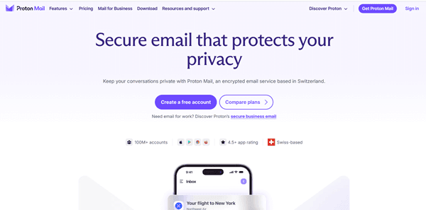 free business email using proton mail