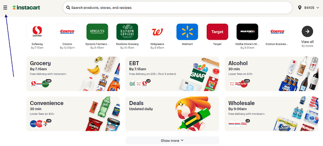 Instacart-login